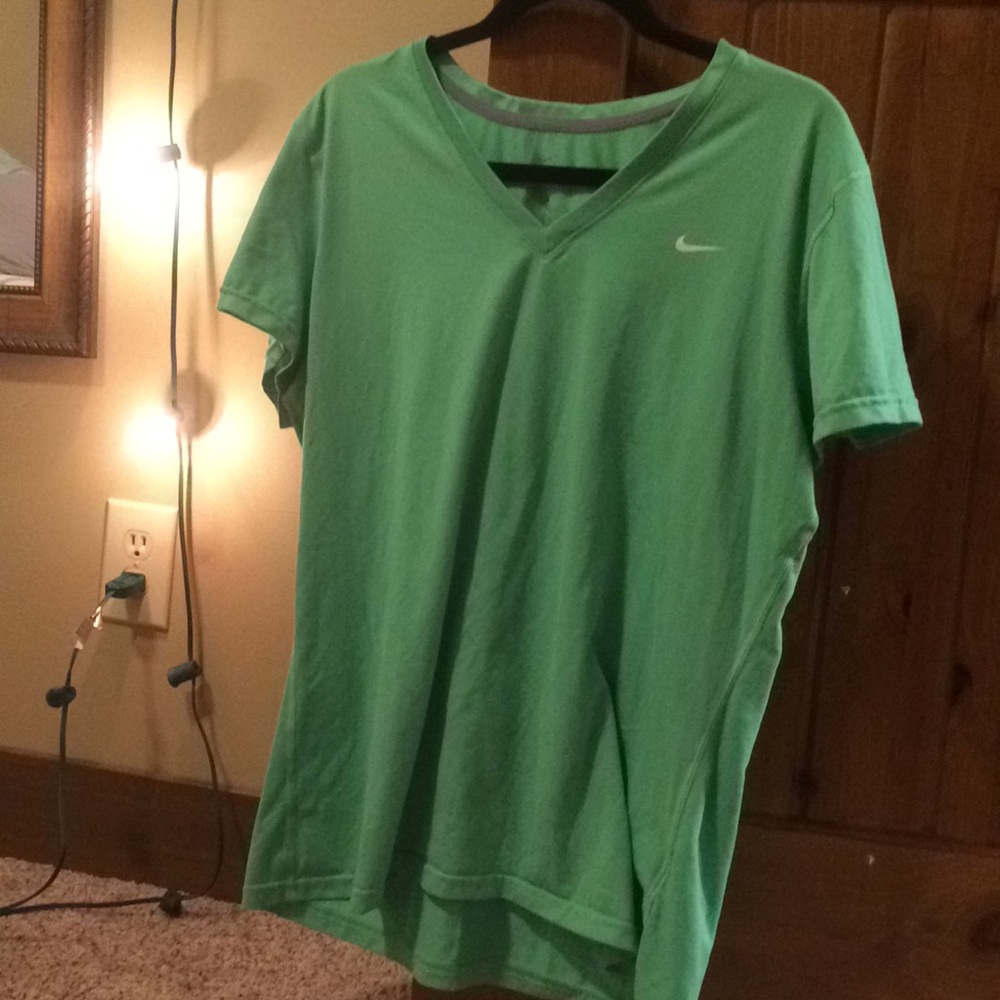 Nike green workout shirt